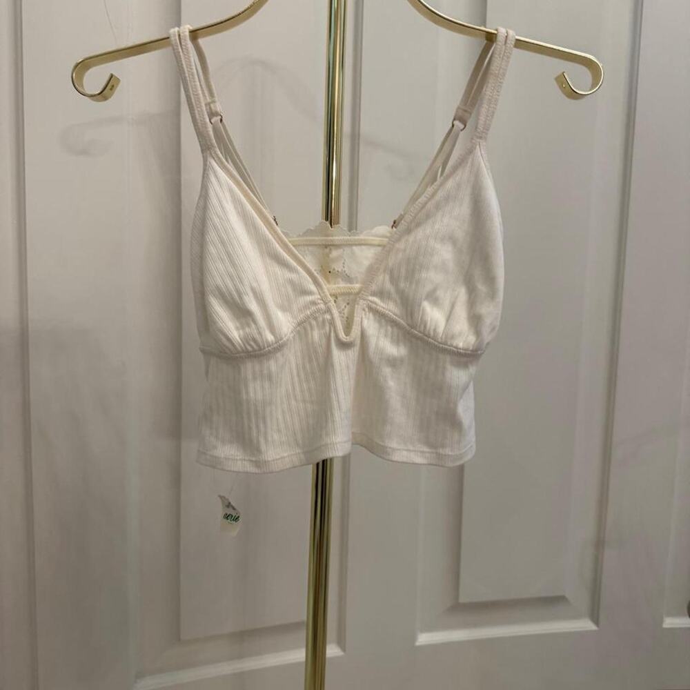 Aerie white lace bralettetop with